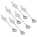 6PCS Stainless Steel Coffee Musical Note Mixing Teaspoons Small Desser.... Fixed Price $13.00.