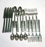 Mikasa York 20 Pc Flatware Set Serv 4. Fixed Price $89.99.