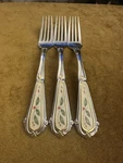 (3) Dinner Forks Lenox Holiday Berry Cream Accent 18/8 Stainless Japan -. Fixed Price $113.75.