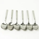 Set Of 6 Oneida Easton Glossy Stainless Place/oval Soup Spoons. Fixed Price $38.99.