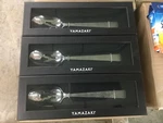 (3) Yamazaki Silver Smoke Oversized Slotted Serving Spoon Retail $78.00 Save 75%. Fixed Price $20.00.