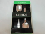 Oneida Tress Teaspoons Set Of 8 "new" Box. Fixed Price $32.00.