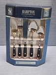 Hampton Silversmiths Bistro Black 20 Pc Set New In Box. Fixed Price $249.95.