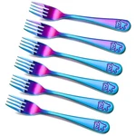 Minatee 6 Pieces Rainbow Kids Forks Toddler Silverware Set Baby. Fixed Price $12.36.