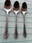 Oneida Community Clarette Stainless Teaspoons 6 Flatware Set 3. Fixed Price $35.00.