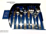 New 89P Service 12 Hampton Forge Bristol Satin Flatware Stainless Steel 2AVA. Fixed Price $79.11.