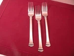 Set Of Salad Forks International Silver 18/10 Stainless INS548 Pattern 7 3/8 B. Fixed Price $15.94.