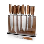 Schmidt Bros Cutlery 15PC Knife Block Set Zebra Wood. Fixed Price $243.99.
