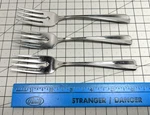 3 Oneida Stainless Flatware Gala Impulse Artesia Salad Forks 6.25 Usa 1997.. Fixed Price $9.38.
