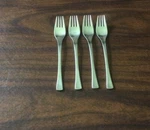 Royale By Dalia,lot Of 4 Salad FORKS,GLOSSY,18/10,STAINLESS,FREE Shipping.. Fixed Price $49.99.