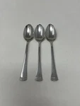 Lenox Portola Stainless 3 Iced Tea Spoons Glossy 18/10 Vietnam Flatware - 7 1/2". Fixed Price $19.95.