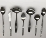 Serving Utensil Set Silhouette Mcm Stainless Steel Ladles Spoons Knife Japan. Fixed Price $39.95.