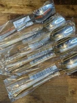 New Estia Dorian Stainless Steel Silverware Flatware 5 Dinner Spoons Utensil. Fixed Price $16.00.