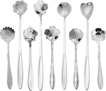 9 Pcs Flower Coffee Teaspoon Set, Esrise Stainless Steel For. Fixed Price $19.99.