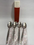 Coventry Stainless Bouquet Japan Set Of 4 Soup Spoons New Box!. Fixed Price $20.80.