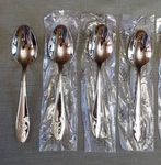 4-LENOX Butterfly Meadow Teaspoon Stainless Flatware Set Of New!. Fixed Price $34.00.