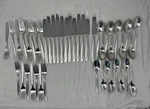 Oneida Camlynn Mirror 44 Piece Flatware Set For 8 Silverware Dining Sed. Fixed Price $75.00.