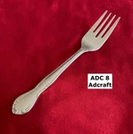 Adcraft 8 Floral Tip Scrolls 6 1/2" Stainless Steel Flatware. Fixed Price $6.79.