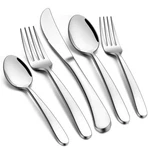 E-far Heavy Duty Silverware Set For 12, 60-PIECE Stainless Steel Flatware Cutler. Fixed Price $108.31.