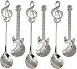 Maydahui 6 Pcs Guitar Music Note Teaspoon Set 18/10 304 Stainless Steel. Fixed Price $21.99.
