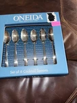 Oneida Nocha Cocktail Spoons Set Of 6 Stainless Steel New Box. Fixed Price $17.99.
