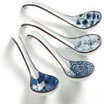 Ceramic Asian Soup Spoons, Easy To Hold, Long Handle Perfect Depth Set For. Fixed Price $12.74.
