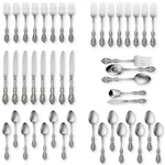 Oneida Michelangelo 18/10 Stainless Steel 45PC. Flatware Set (service For Eight). Fixed Price $249.94.