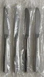 New Oneida Fremont Glossy 4 Dinner Knives Excellent. Fixed Price $16.99.