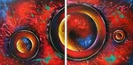 Asian Home Modern Abstract Art Oil Painting Stretched Ready Hang C546AB. Fixed Price $56.63.