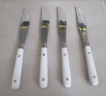 4 Farberware Colours White Riveted Stainless 8 1/2" Dinner Knives Set Of. Fixed Price $19.99.