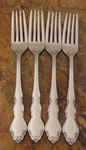 Oneida Dover Set Of 4 Dinner Forks Usa Heirloom Stainless Flatware Lot C. Fixed Price $41.39.