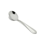 Fortessa Forge 18/10 Stainless Steel Flatware Bouillon Spoon Set Of 12. Fixed Price $153.88.