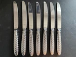7 Ralph Lauren Equestrian Braid Dinner Knives Stainless. Fixed Price $150.00.