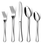 Lianyu Piece Silverware Flatware Cutlery Set, Stainless Steel 20,. Fixed Price $26.49.