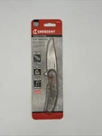 New Crescent Camo 3.25" Heavy Duty Steel Drop Blade Lightweight Pocket Knife. Fixed Price $19.99.