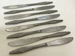Lot 8 X Noritake NS19 Retro Floral Pattern Stainless Dinner Knives Rare!. Fixed Price $79.99.