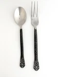 Gourmet Settings 18/10 Avalon Barcelona Stainless Teaspoon Fork Hammered. Fixed Price $20.00.