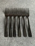 Set Of Lianyu Black Stainless Steel Salad Forks 6.75. Fixed Price $9.00.