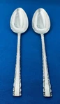 Reed & Barton RDS47 Rebacraft Stainless Flatware --2 Piece Serving Spoons 8 1/2". Fixed Price $19.99.
