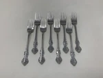 Eldan Japan Stainless Silverware - ELD20 8 Salad Forks. Fixed Price $26.97.
