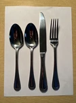 Towle Beaded Antique Stainless Steel Silver - 4 Utensils. Fixed Price $40.00.