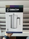 Service Ideas PDWSA800PS Double Wall Coffee Press Stainless Steel Polished 27OZ. Fixed Price $29.00.