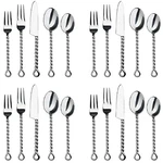 Gourmet Settings Silver Braid 18/10 Stainless Steel 20PC. Flatware. Fixed Price $109.99.