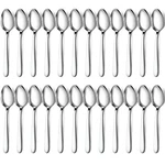24 -pcs Dinner Spoons, 7.4 Inch Silverware, Stainless Steel Set.... Fixed Price $25.71.