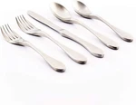 Knork Place Setting Forks (5 Piece), Matte Silver Set,. Fixed Price $22.71.