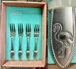 Towle Everyday Flamingo Appetizer Forks Set Of 4 New. Fixed Price $24.99.