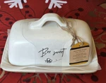 The Beehive Sweet Covered Butter Dish High Quality Heavy Stoneware. Fixed Price $12.95.