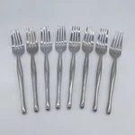 Set Of Hampton Silversmiths HSV84 Stainless Salad Forks 6 7/8 Flatware. Fixed Price $44.99.