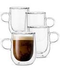 Brew Tea Glass Espresso Cups, Set Of 4, 3 Oz (90 Ml), Double Wall, Insul.... Fixed Price $18.42.