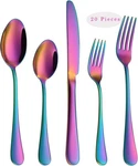 Vandbao Flatware Cutlery Silverware Set Mirror-rainbow 20PCS. Fixed Price $39.71.